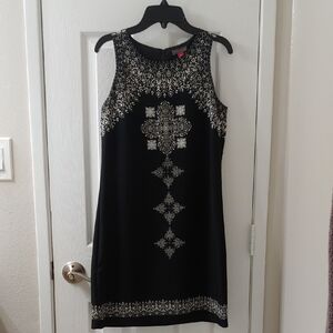 Vince Camuto Black and White Sleeveless Dress